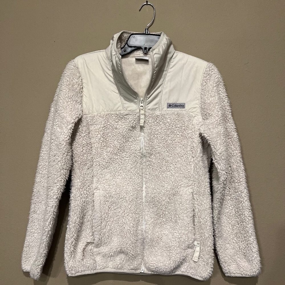 Women’s Cream/White Columbia Jacket size Small
